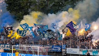 FC Winterthur 02 FC Zürich 25052023 Choreo Pyro Support [upl. by Emia]