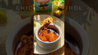 This cures flu and cold 💯  Chicken Lal Jhol chickencurry bengalifood indiancuisine [upl. by Oicam]