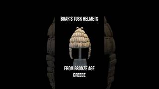 The Amazing Boars Tusk Helmets of Minoan Crete history ancienthistory ancientgreece [upl. by Yv95]