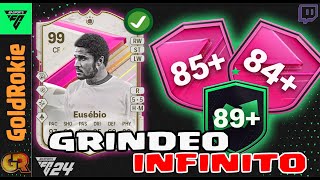 GRINDEO INFINITO CON PACKS 10X8410X85 E INTERCAMBIOS 89  ME TERMINO A EUSEBIO FUTTIES  GOLDROKIE [upl. by Niuqaoj]