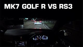 Audi Rs3 vs Golf R Stage 3 500bhp [upl. by Ailasor]