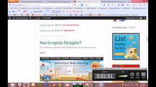 Hostgator Coupon Code 2014  How to using the right coupon code [upl. by Arin]