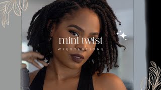 Mini Twist Bob  w Added Hair [upl. by Ttezil]