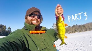 OUR BEST DAY ICE FISHING 2017 PART 3 Damariscotta Lake Maine [upl. by Nira725]