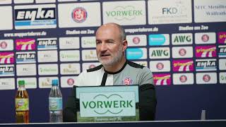 REUPLOAD Pressekonferenz vor WSV  SSVg Velbert 02  Regionalliga 2324 [upl. by Aikram498]