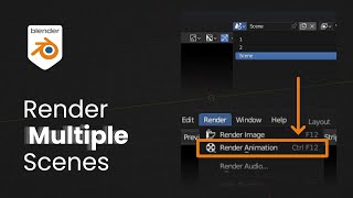 Render Multiple Scenes in Blender Quick Tip [upl. by Ardnek]