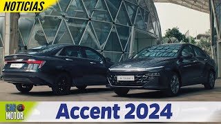 Hyundai Accent 2024🚗 SORPRESA Más bonito que el Elantra🔥  Car Motor 2023 [upl. by Turnheim]