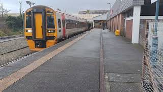 Class 158832 Leaving Pwllheli heading to Machynlleth [upl. by Aneela]