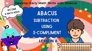 Abacus tutorial for beginners and kids Lesson 8 Subtraction Using 5compliment [upl. by Alita769]