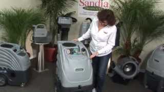 Sandia Products  500 PSI Sniper 6 and 12Gallon Carpet Extractors Equipment Training Video [upl. by Margaretta286]