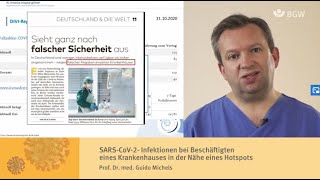 Expertengespräch COVID19 Infektionen bei Beschäftigten einer Klinik  Prof Dr med Guido Michels [upl. by Vogele]