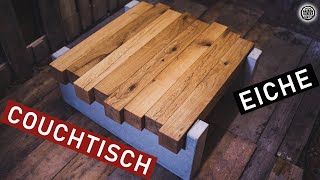 TISCH selber bauen aus Eichen HOLZ  Tischplatte selber machen  DIY [upl. by Lisk797]