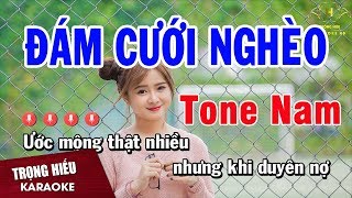 Karaoke Đám Cưới Nghèo Tone Nam Nhạc Sống  Trọng Hiếu [upl. by Menis368]