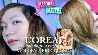 Loreal Excellence Fashion 913 Golden Beige Blonde Review and Demo  Cattleya Arce [upl. by Castora]