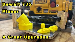 4 Upgrades For The Dewalt 735 Thickness Planer  Elephas Helical Cutter Head Dust Port amp More [upl. by Anchie386]