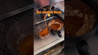 Real chocolate Mocha 🤤 coffee mocha asmr tutorial latteart [upl. by Khalsa740]