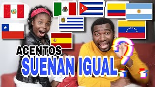 AFRICANOS ADIVINAN ACENTOS de PAÍSES HISPANOHABLANTES [upl. by Gunnar]