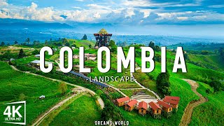 FLYING OVER COLOMBIA 4K UHD  Relaxing Music Along With Beautiful Nature Videos  4K Video [upl. by Leddy]