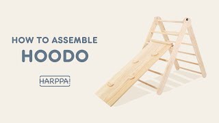 HARPPA Hoodo Climber 2in1 Foldable Pikler Triangle  Adjustinghole alignment Video [upl. by Ahtanoj]