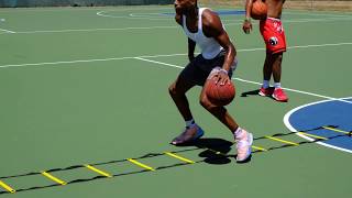 Ladder Drills While Using a Basketball [upl. by Oirazan739]