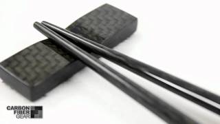 Carbon fiber chopsticks from CarbonFiberGearcom [upl. by Nahgrom]