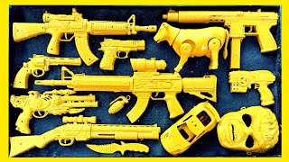 Cleans Shotgun Ak 47 Glock Pistol Sniper Rifle Bubblegun Pistol Laser M16 Monster M806 Gun [upl. by Bondie933]