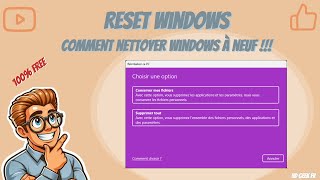 Comment Réinitialiser Windows  Guide Complet avec systemresetexe [upl. by Botzow]