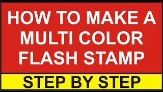 Multi Color Flash Stamp  Make a Colorful Stamp  Business Hub Pk [upl. by Morry633]