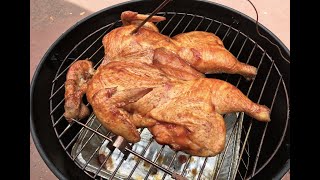 Smoked Spatchcock Chicken  Start to Finish on a Charcoal Water Smoker [upl. by Tocci411]