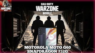 Warzone MobileMotorola Moto G60 Snapdragon 732G Battle Royale [upl. by Neilson538]