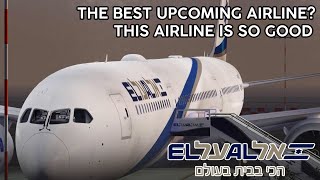 BEST UPCOMING AIRLINE ON ROBLOX BREATHTAKING  El Al Flight Review [upl. by Sparks]