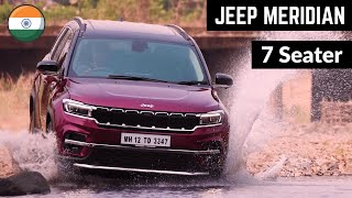 2022 Jeep Meridian 7 Seater Premium SUV India  Panoramic Sunroof Latest Features New Interiors [upl. by Three]