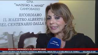 Scuola linsegnamento del maestro Manzi  Trasp  news del 101124 [upl. by Durgy]