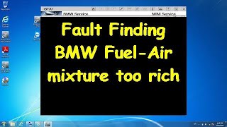 BMW ISTA Fault Finding BMW ERROR 118002 Mixture Control [upl. by Airun282]