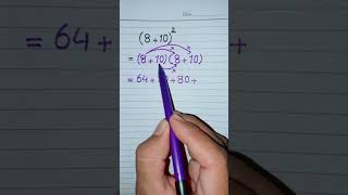 Algebraic Solution of 810² in Mathematicsumarsunny37 [upl. by Roby137]