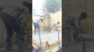 footing senting and concreting technic work [upl. by Ahseenak]