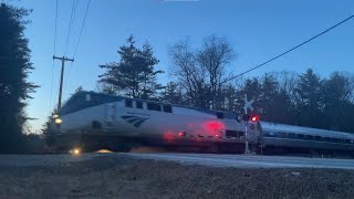 Amtrak Train 68 in Gansevoort NY [upl. by Eesak402]