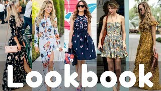 Trendy Summer Floral Dresses Lookbook 2018  Summer Fashion Style [upl. by Buckels]