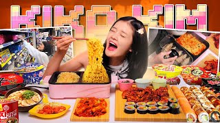 ASMR COOKING amp EATING MUKBANG 🍜🍗 RAMEN SPICY CHICKEN GYOZA [upl. by Niu959]