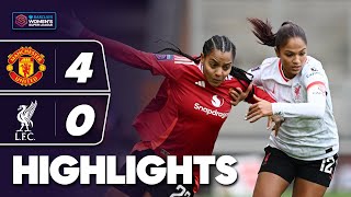 United Fire 4 Past Red Rivals  Manchester United v Liverpool Highlights  Barclays WSL 202425 [upl. by Janine]