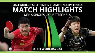 Liang Jingkun vs Tomokazu Harimoto  MS QF  2023 ITTF World Table Tennis Championships Finals [upl. by Atsirt242]