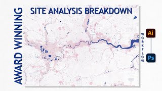 Architecture Site Analysis  Quick Break Down using Photoshop and Illustrator Advanced Tutorial [upl. by Kepner]