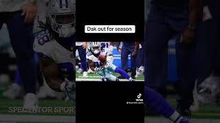 Dak is done for the year amp so are the Cowboys  Spectator Sports [upl. by Fey]