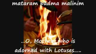 Sri Suktam  Rig Veda Hymn with English subtitles  Mahalakshmi  Goddess of Wealth [upl. by Aihsile650]