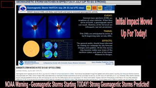 NOAA Warning  Geomagnetic Storms Starting Today Strong Geomagentic Storms Predicted [upl. by Primalia]