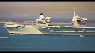 HMS QUEEN ELIZABETH aircraft carrier returning to Portsmouth 40 minutes long 30072024 [upl. by Lammaj299]