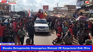 BREAKING NEWS BOBI WINE BAMUSALIDEKO KYENGERA NGA AGENDA MASAKA NAMUNJI WOMUNTU KUKUBO ASUSE [upl. by Trotta]