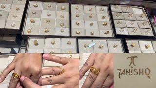 Huge collection tanishq lightweight gold rings 1 to 3 grams onwards with price  lightweight rings [upl. by Eehc]