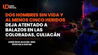 Dos hombres sin vida y al menos cinco heridos deja atentado a balazos en Las Coloradas Culiacán [upl. by Robison]