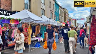 The Vibrant London Summer Walk  2022  Portobello Road to Bayswater 4K HDR [upl. by Asira]